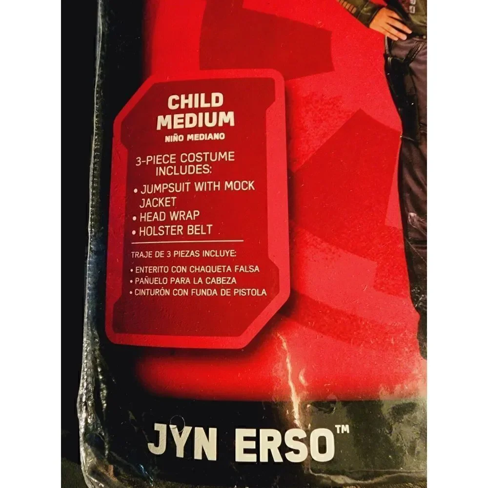 Disney Star Wars Rogue One Jyn Erso Costume Halloween Jedi Child Size 8/10